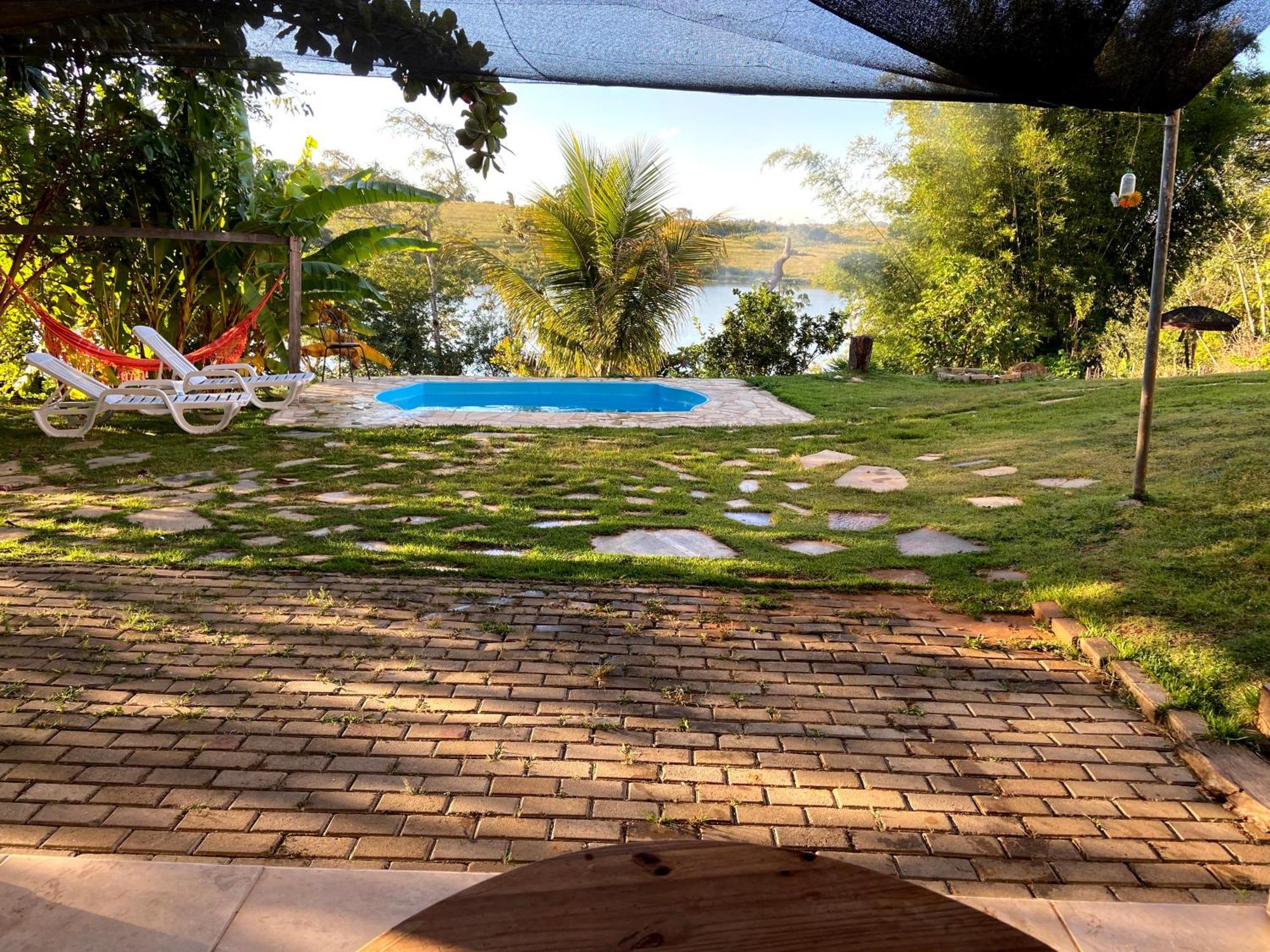 Casa Com Piscina Fundo Pra Represa E Ar Condicionado Casinhabrancadevaranda Ijaci 외부 사진
