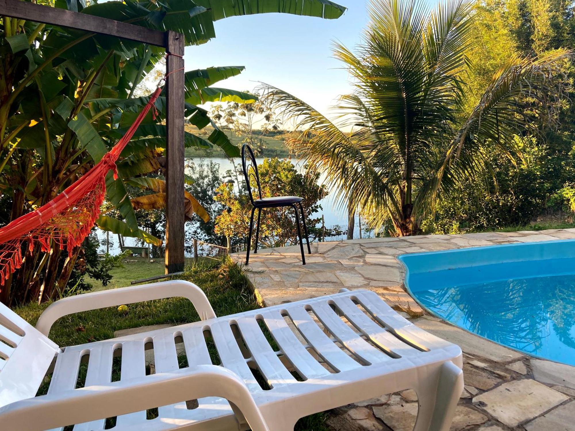 Casa Com Piscina Fundo Pra Represa E Ar Condicionado Casinhabrancadevaranda Ijaci 외부 사진